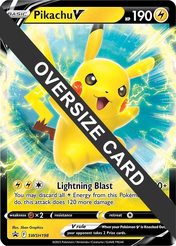 Pikachu V - SWSH198 SWSH198 — Jumbo Cards (English Pokémon TCG card)