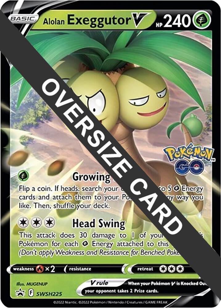 Alolan Exeggutor V - SWSH225 SWSH225 — Jumbo Cards (English Pokémon TCG card)