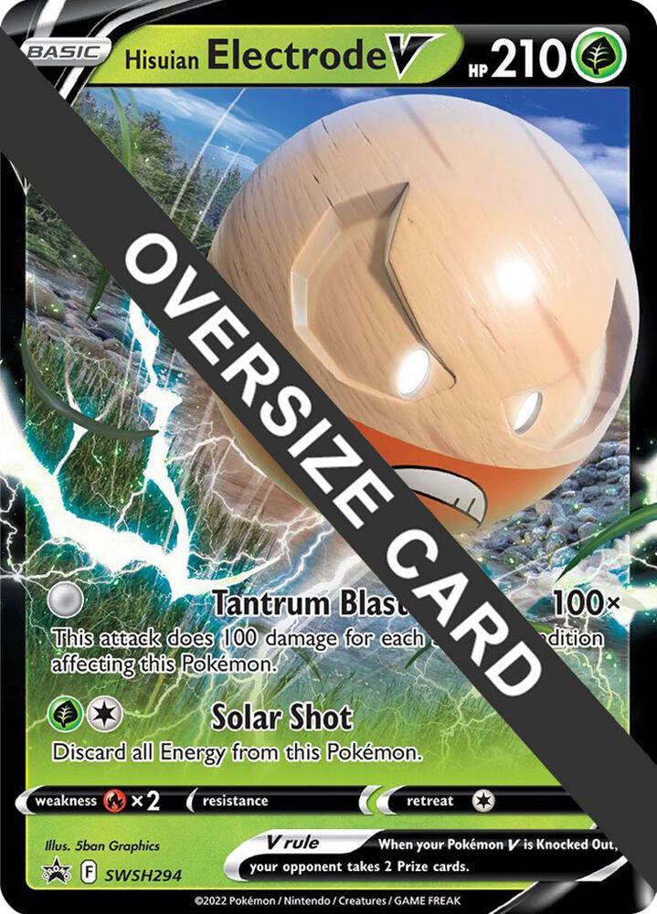 Hisuian Electrode V - SWSH294 SWSH294 — Jumbo Cards (English Pokémon TCG card)