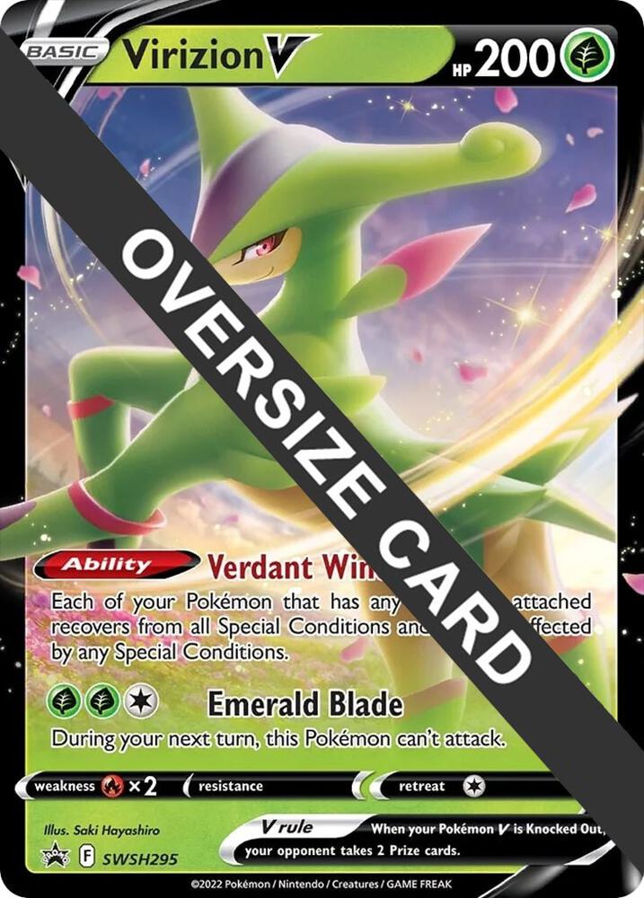 Virizion V - SWSH295 SWSH295 — Jumbo Cards (English Pokémon TCG card)