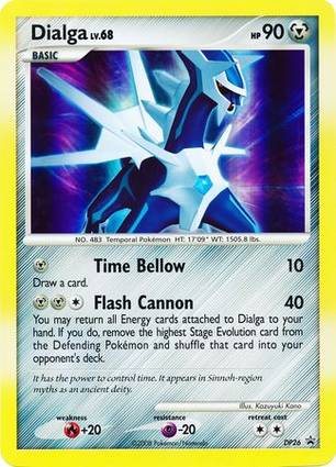 Dialga - DP26 (DP Black Star Promo) DP26 — Jumbo Cards (English Pokémon TCG card)