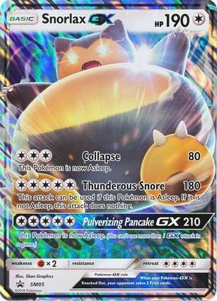 Snorlax GX - SM05 SM05 — Jumbo Cards (English Pokémon TCG card)
