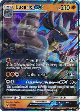 Lucario GX - SM100 SM100 — Jumbo Cards (English Pokémon TCG card)