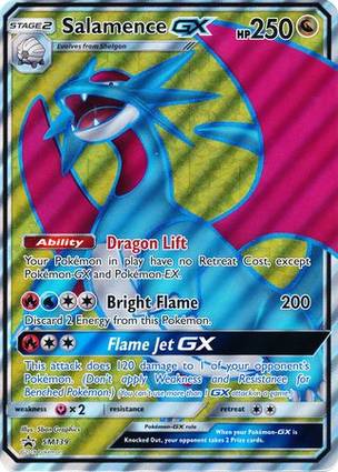 Salamence GX - SM139 (SM Black Star Promo) SM139 — Jumbo Cards (English Pokémon TCG card)