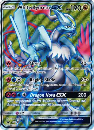 White Kyurem GX - SM141 SM141 — Jumbo Cards (English Pokémon TCG card)