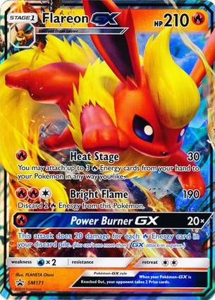 Flareon GX - SM171 (SM Black Star Promo) SM171 — Jumbo Cards (English Pokémon TCG card)
