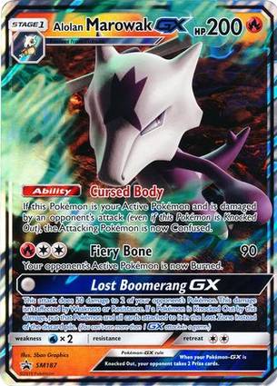 Alolan Marowak GX - SM187 SM187 — Jumbo Cards (English Pokémon TCG card)