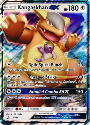 Kangaskhan GX - SM188 (SM Black Star Promo) SM188 — Jumbo Cards (English Pokémon TCG card)
