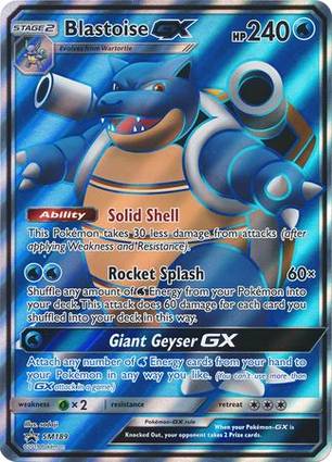 Blastoise GX - SM189 (Black Star Promos) SM189 — Jumbo Cards (English Pokémon TCG card)