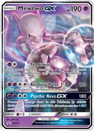 Mewtwo GX - SM196 SM196 — Jumbo Cards (English Pokémon TCG card)