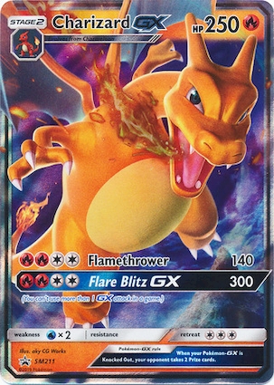 Charizard GX - SM211 (SM Black Star Promo) SM211 — Jumbo Cards (English Pokémon TCG card)