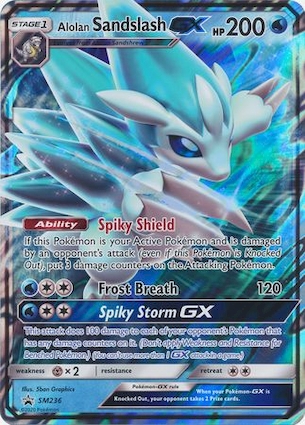 Alolan Sandslash GX - SM236 SM236 — Jumbo Cards (English Pokémon TCG card)