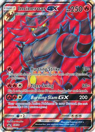 Incineroar GX - SM38 (SM Black Star Promo) SM38 — Jumbo Cards (English Pokémon TCG card)