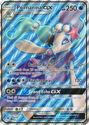 Primarina GX - SM39 SM39 — Jumbo Cards (English Pokémon TCG card)