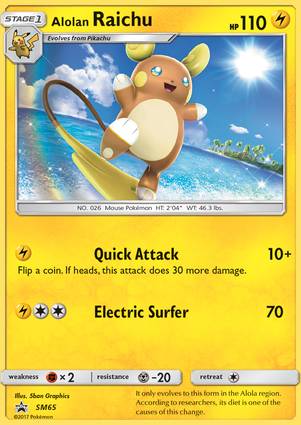 Alolan Raichu - SM65 SM65 — Jumbo Cards (English Pokémon TCG card)