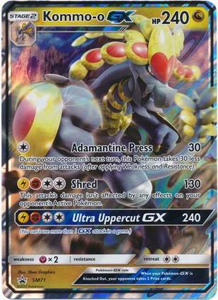 Kommo-o GX - SM71 (SM Black Star Promo) SM71 — Jumbo Cards (English Pokémon TCG card)