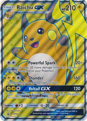Raichu GX - SM90 SM90 — Jumbo Cards (English Pokémon TCG card)