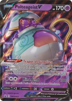 Polteageist V - SWSH021 SWSH021 — Jumbo Cards (English Pokémon TCG card)