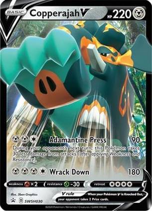 Copperajah V - SWSH030 SWSH030 — Jumbo Cards (English Pokémon TCG card)