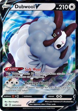 Dubwool V - SWSH049 SWSH049 — Jumbo Cards (English Pokémon TCG card)