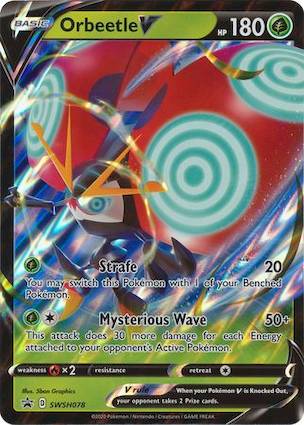 Orbeetle V - SWSH078 SWSH078 — Jumbo Cards (English Pokémon TCG card)