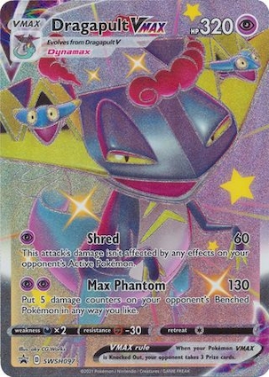 Dragapult VMAX - SWSH097 SWSH097 — Jumbo Cards (English Pokémon TCG card)