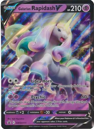 Galarian Rapidash V - SWSH111 SWSH111 — Jumbo Cards (English Pokémon TCG card)