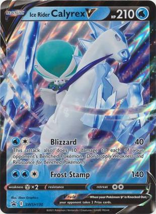 Ice Rider Calyrex V - SWSH130 SWSH130 — Jumbo Cards (English Pokémon TCG card)