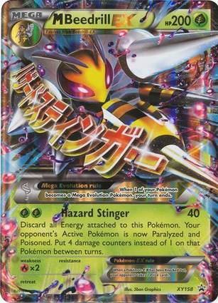 M Beedrill EX - XY158 XY158 — Jumbo Cards (English Pokémon TCG card)
