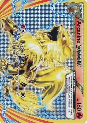 Arcanine BREAK - XY180 (XY Black Star Promos) XY180 — Jumbo Cards (English Pokémon TCG card)