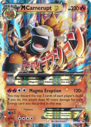 M Camerupt EX - XY198 XY198 — Jumbo Cards (English Pokémon TCG card)
