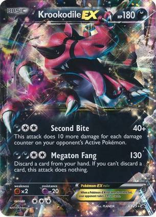 Krookodile EX - XY25 XY25 — Jumbo Cards (English Pokémon TCG card)
