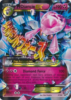 M Diancie EX - XY44 XY44 — Jumbo Cards (English Pokémon TCG card)