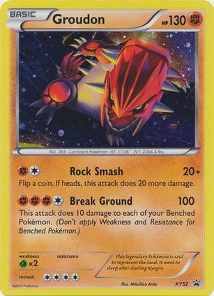 Groudon - XY52 (XY Black Star Promo) XY52 — Jumbo Cards (English Pokémon TCG card)