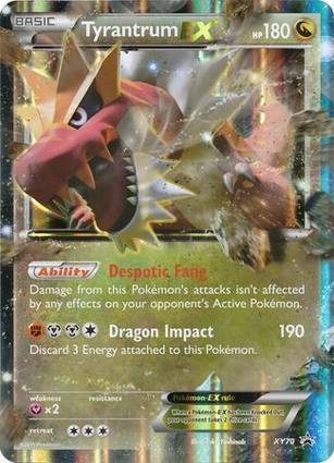 Tyrantrum EX - XY70 XY70 — Jumbo Cards (English Pokémon TCG card)