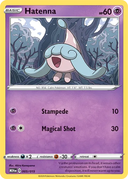 Hatenna 005/15 — Scoperta dei Draghi McDonald's 2024 (Italian Pokémon TCG card)