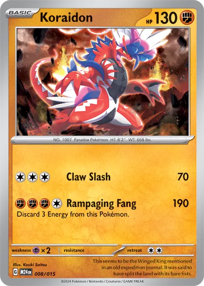 Koraidon 008/15 — McDonald's Dragon Discovery 2024 (English Pokémon TCG card)
