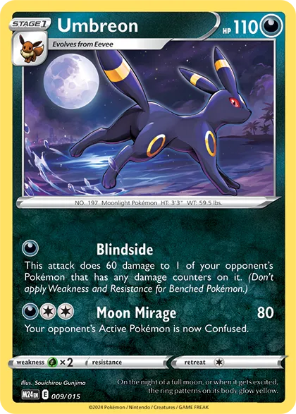 Umbreon 009/15 — McDonald's Dragon Discovery 2024 (English Pokémon TCG card)