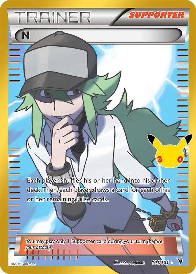 N 101/101 — 30th Celebration (English Pokémon TCG card)