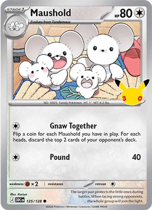 Maushold 125 — 30th Celebration (English Pokémon TCG card)