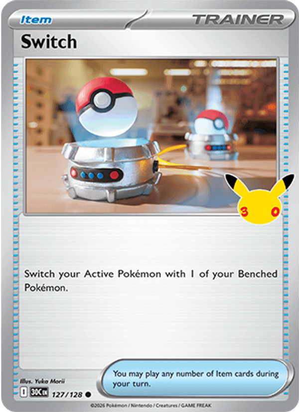 Switch 127 — 30th Celebration (English Pokémon TCG card)