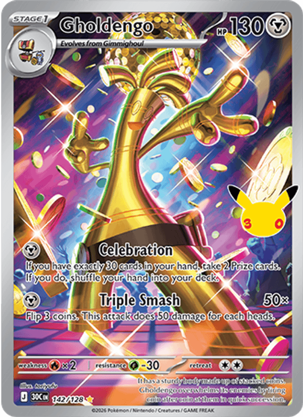 Gholdengo 142 — 30th Celebration (English Pokémon TCG card)