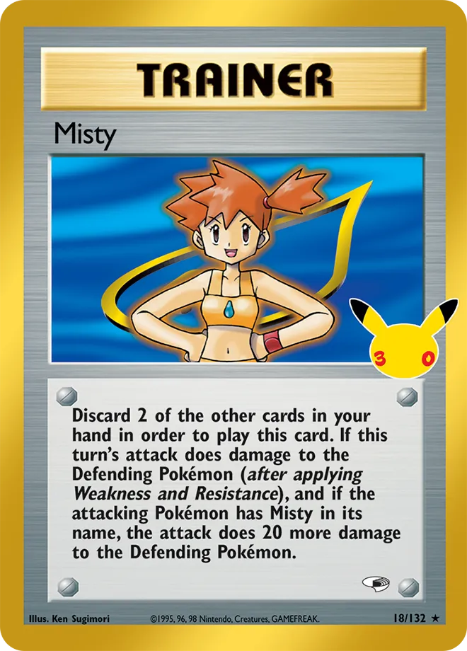 Misty 18/132 — 30th Celebration (English Pokémon TCG card)