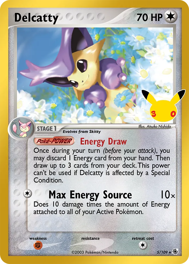 Delcatty 5/109 — 30th Celebration (English Pokémon TCG card)