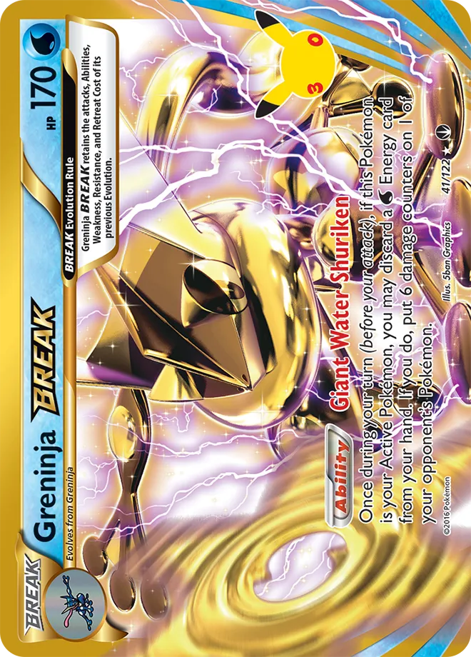 Greninja BREAK 41 — 30th Celebration (Classic Collection) (English Pokémon TCG card)