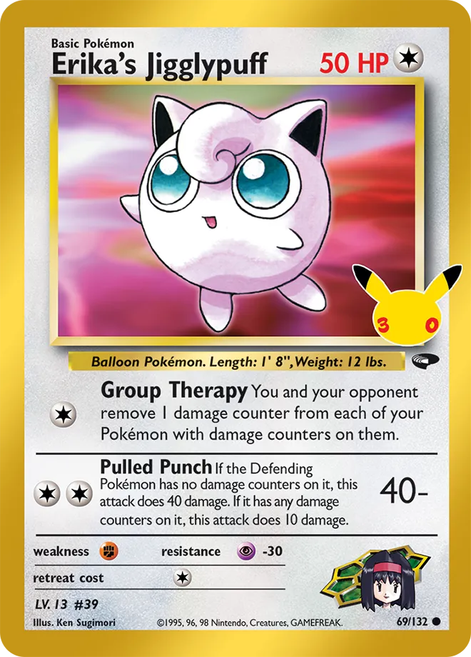 Erika's Jigglypuff 69 — 30th Celebration (Classic Collection) (English Pokémon TCG card)