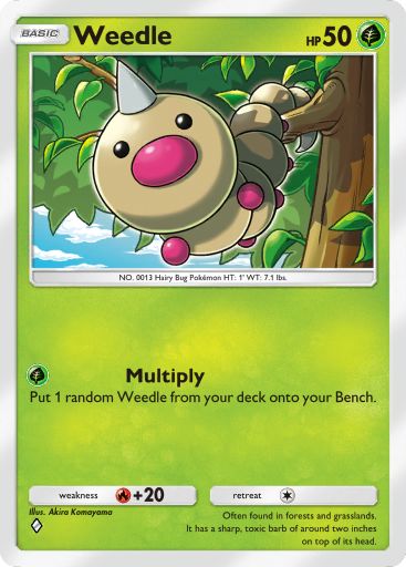 Weedle 006/379 — Deluxe Pack ex (English Pokémon TCG card)