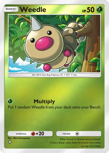 Weedle 007/379 — Deluxe Pack ex (English Pokémon TCG card)