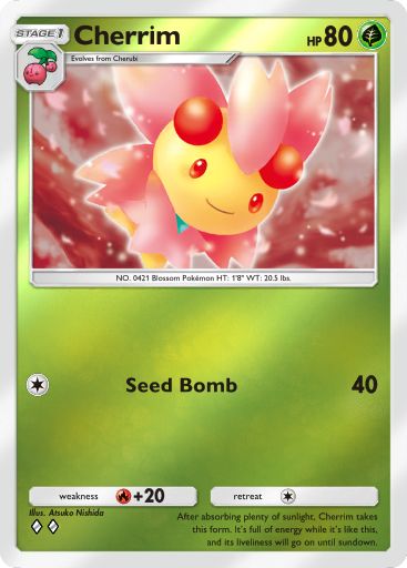 Cherrim 028/379 — Deluxe Pack ex (English Pokémon TCG card)