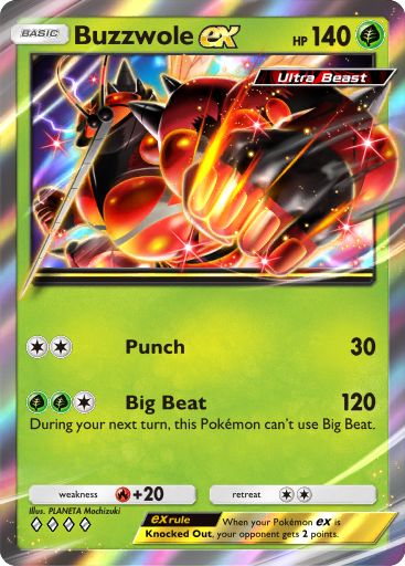 Buzzwole ex 044/379 — Deluxe Pack ex (English Pokémon TCG card)